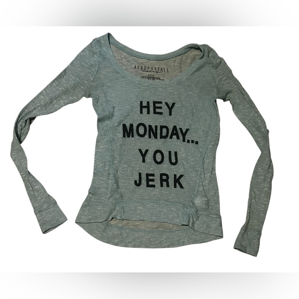 Aeropostale Light Blue Long Sleeve Tee